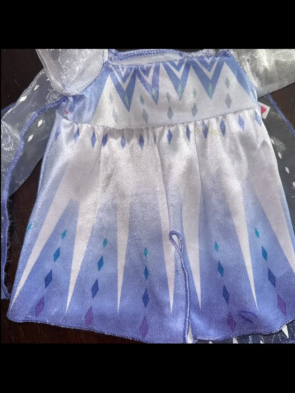 BUILD A BEAR WORKSHOP RARE DISNEY FROZEN ELSA SNOW QUEEN DRESS NWOT RARE HTF